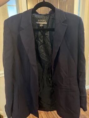 Casual Corner Navy Sport Coat Blazer